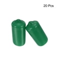 thumbnail image 2 of Uxcell Rubber End Caps Round Cap Cover Screw Thread Protectors 11mm Dark Green, 2 of 4