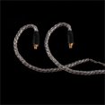 thumbnail image 2 of Pure Copper Silver Plated MMCX Earphone Cable for Shure SE215 SE535 SE846, Black Curved, 2 of 4