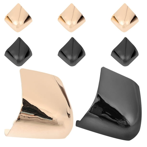 4 pares de protectores de punta de metal para tacones altos, protectores decorativos para la punta del zapato, protectores antipatadas.