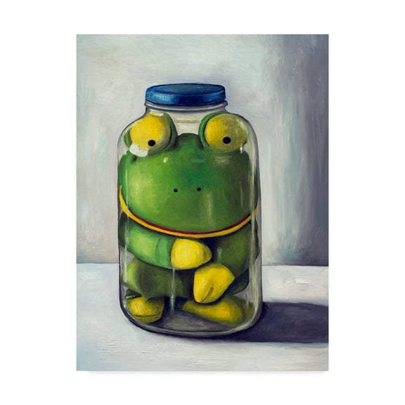 Trademark Fine Art 'Preserving Childhood Frog' Canvas Art by Leah Saulnier