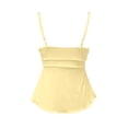 thumbnail image 6 of SGMVNU Women's Cute Sleeveless Peplum Tank Tops Sleeveless V Neck Crop Wrap Top Cute Summer Tie Front Camisole, Light Yellow, Size S, 6 of 6