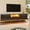 70" - High Gloss Black, variant on Bestier 70 inch LED TV Stand Modern High Gloss Fluted TV Cabinet Entertainment Center with Drawers for TVs up tp 75 inch, Black & Gold