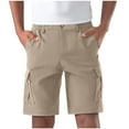 thumbnail image 2 of Cargo Shorts for Men Elastic Waist Shorts Classic-Fit Knee Length Cargo Shorts Lightweight Casual Work Shorts with Multiple Pockets, 2 of 5