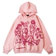 thumbnail image 1 of Sudadera con capucha para hombre, sudadera con capucha vintage de gran tamaño, sudadera con capucha con estampado de letras gráficas de dibujos animados para mujer, talla L, 1 of 7