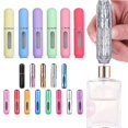 thumbnail image 2 of Botella de fondo de cristal de Perfume recargable de alta calidad, contenedores cosméticos, atomizador de Perfume, dispensador de Spray portátil, 5ml, 2 of 4
