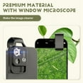 thumbnail image 5 of Accesorio de Microscopio para TeléFono Celular 200X con Ventana, Mini Digital PortáTil Luz LED / Clip Universal, 5 of 5