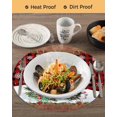 thumbnail image 3 of 15 Inch Round Placemats Set of 6, Red Plaid Christmas Non Slip Heat Insulation PP Table Mats, Gnomes Xmas Tree Snowflake Gifts Retro Washable Place Mats for Kitchen Dining Party Table Decor, 3 of 7