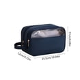 thumbnail image 2 of Navy Polyester Toiletry Bag Travel Organizer For Cosmetics Shower 10.0X6.7X4.7 In, 2 of 7