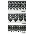 thumbnail image 2 of Altotux 3" Black Embroidered Floral Scalloped Venice Lace Trim Victorian Guipure Sewing Supplies By Yard (CX002), 2 of 2