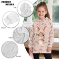 thumbnail image 6 of Xoenoiee Rabbit Bunny Rose Daisy Print Long Hoodies for Kids Graphic Hooded Sweatshirt for Girls Easter Long Sleeve Hoodie Dress Workout Casual Fall Tops Pullover with Kangaroo Pocket, 13-14 Years, 6 of 7