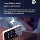 thumbnail image 4 of RGB Color Changing Mirror Digital Clock White Shell RGB Light, 4 of 5