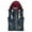 Blue, variant on Mens New Fashion Denim Vest Casual Cowboy Jacket In Shoulder Blouse