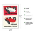 thumbnail image 2 of 1959 Monaco Grand Prix - Vintage Car Racing Poster by Charles Leuenberger - Fine Art Matte Paper Print (Unframed) 30x44in, 2 of 4