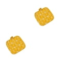 thumbnail image 3 of Toystoory Mantel para , soporte para ollas, manoplas para horno, resistencia al calor, sin rebabas, algodón, accesorios para el hogar, utensilio amarillo 2Conjunto, 3 of 6
