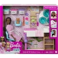 thumbnail image 7 of Barbie Face Mask Spa Day Playset, Brunette Doll & 10+ Accessories Including Puppy, Mask Mold & Dough, 7 of 7