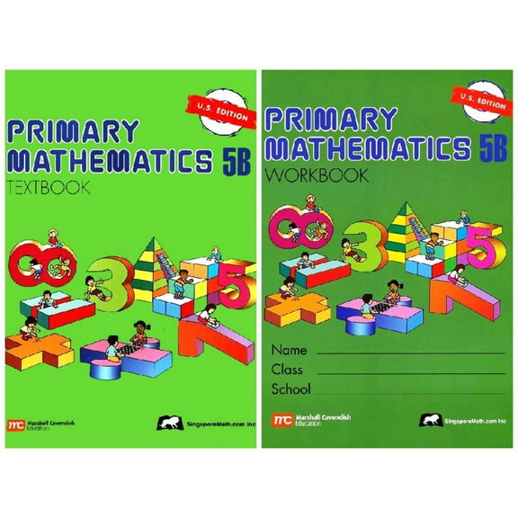 Singapore Math: Primary Mathematics 5B SET--Textbook and Workbook (US Edition)