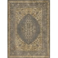 thumbnail image 3 of Transitional 8x11 Area Rug (7'10'' x 10'3'') Border Blue, Beige Living Room Easy to Clean, 3 of 9