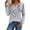 Grey Floral-printed, variant on Zeagoo Shirts for Women 2025 Trendy Long Sleeve Tops Pleated Boho Blouses Business Casual Work Tunic Tee Tshirts