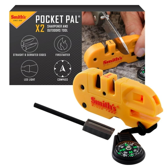 Afilador y herramienta para uso exterior Pocket Pal X2, color amarillo Smith