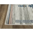thumbnail image 5 of Abani Porto Collection Area Rug Mid Century Modern Bedroom Living Room Decor Floor Rug 5 x 8 Blue Orange, 5 of 6