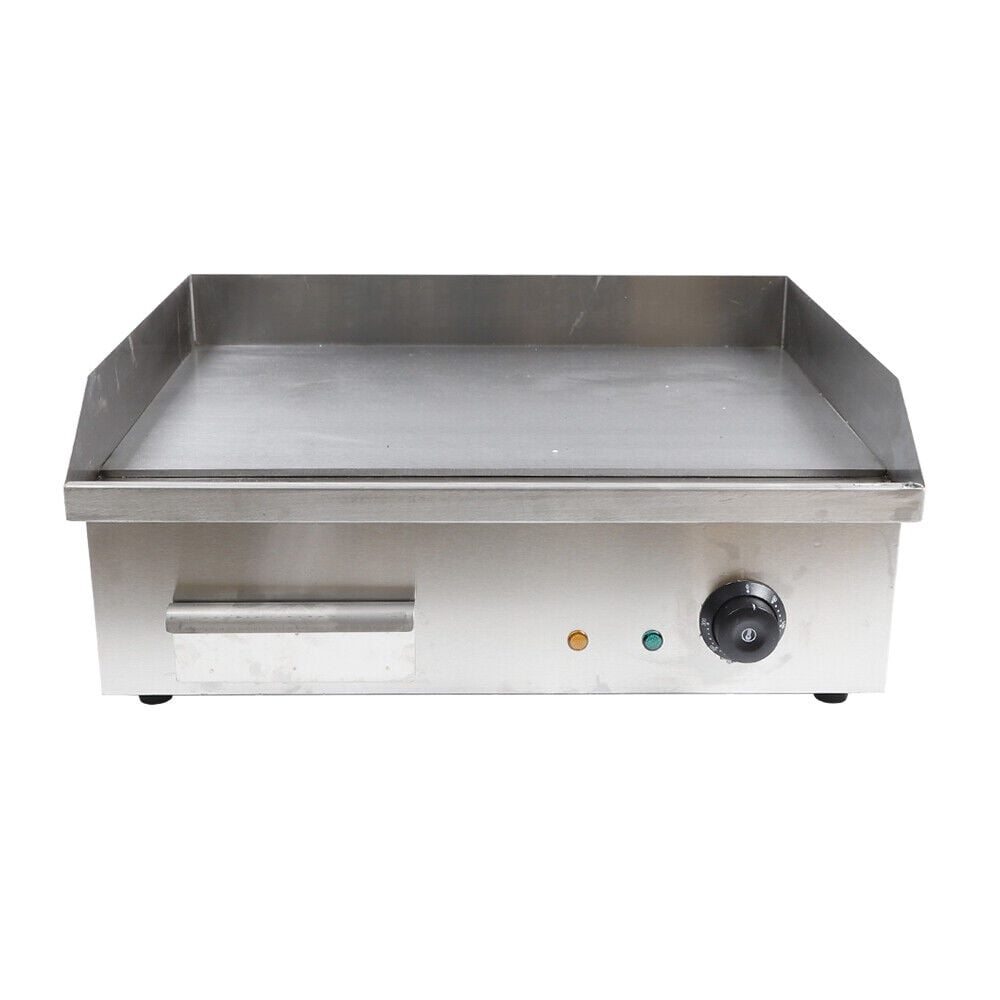 1600W Commercial Electric Countertop Griddle Grill BBQ Flat Plate Top