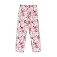 thumbnail image 5 of Goofa Rose Flowers Printed Soft Pajama Pants for Men, Wide Leg Comfy Casual Lounge Yoga Pants-Small, 5 of 9