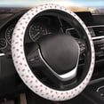 thumbnail image 4 of Kdxio Hand Drawn Strawberry Print Elastic Stretch Steering Wheel Cover,Auto Steering Wheel Cover,15 Inch Anti-Slip,Warm in Winter and Cool in Summer,Fit Suvs,Vans Cars,Trucks, 4 of 7