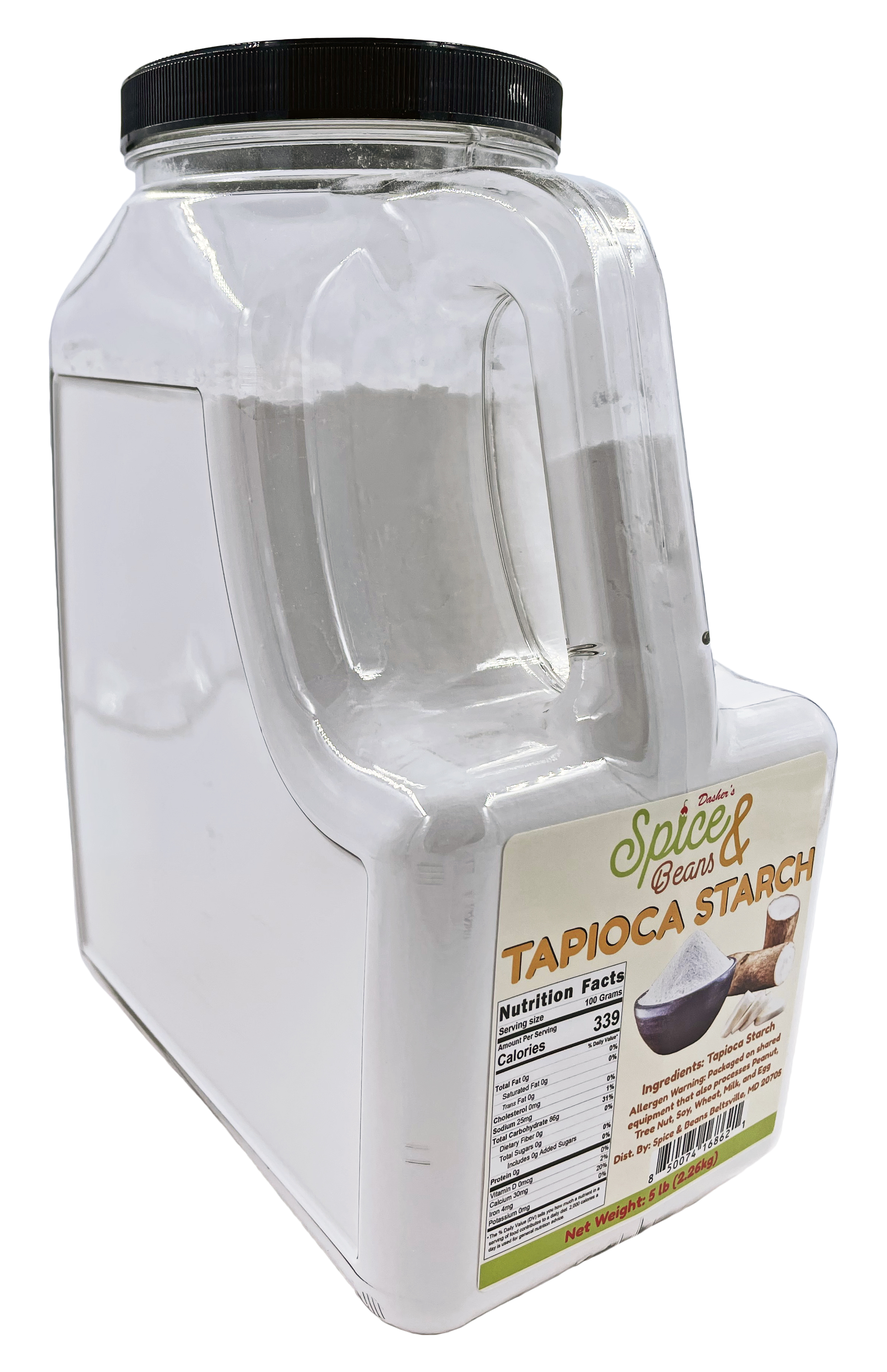 Tapioca Starch | Thickener | by Dasher's Spice & Beans | 5 lb