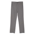 thumbnail image 6 of Blekii Men's Casual Chino Pants, Solid Color Workwear Style Trousers, Loose Straight Leg Comfort Fit, Cotton Fabric for Summer, Versatile Bottoms for Smart Casual Office Or Weekend Wear Grey, 6 of 6