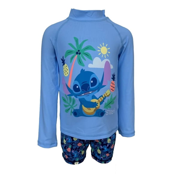 Traje de Baño Stitch para Bebo, 2 piezas Estampado Talla 3