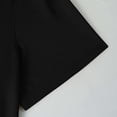 thumbnail image 7 of Mens Polo Shirts Solid Color Lapel Loose Outdoor Pockets Short Sleeved Collar Golf Button Shirts for Men Black XL, 7 of 7