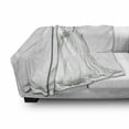 thumbnail image 3 of Bridal Soft Flannel Fleece Throw Blanket, Fairytale Ending of a Love Story Princess Sketchy Bride with Flowers Image, Cozy Plush for Indoor and Outdoor Use, 50" x 70", Black and White, by Ambesonne, 3 of 6
