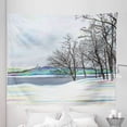 thumbnail image 1 of Rustic Tapestry, Rural Winter Forest with Leafless Tree Branches Digital Vibrant Effects Art, Fabric Wall Hanging Decor for Bedroom Living Room Dorm, 5 Sizes, Multicolor, by Ambesonne, 1 of 1