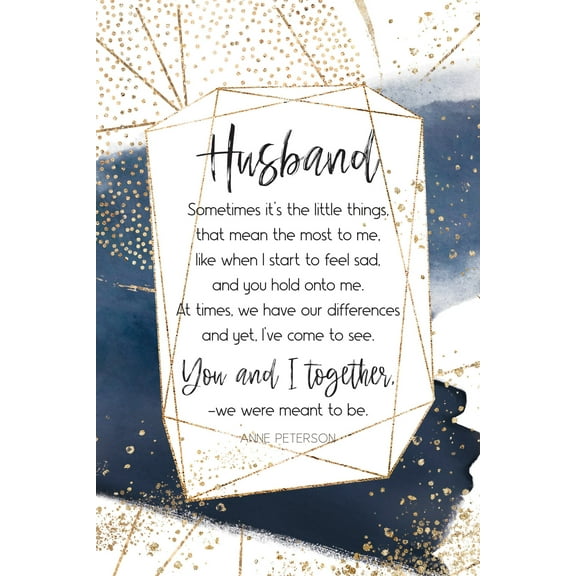 DEXSA Husband Inspirational Wood Plaque 6 inches x 9 inches