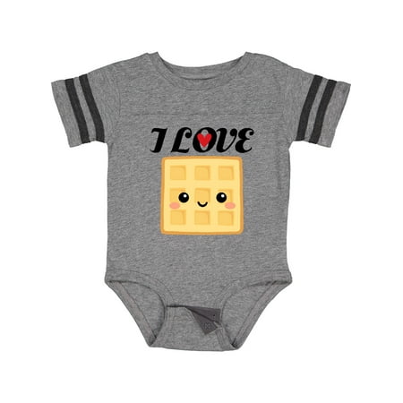 

Inktastic Waffle Lover I Love Waffles Gift Baby Boy or Baby Girl Bodysuit