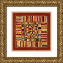 Maugeri, Valerie 20x20 Gold Ornate Wood Framed with Double Matting Museum Art Print Titled - Tapisserie IV