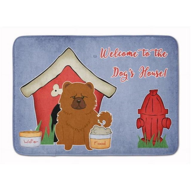 Carolines Treasures BB2896RUG Dog House Collection Chow Chow Red Machine Washable Memory Foam Mat