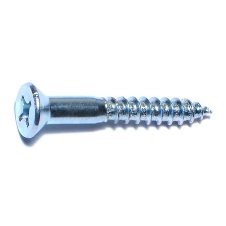#14 x 1-3/4" Zinc Phillips Flat Head Wood Screws WSFS-482 (100 pcs)