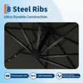thumbnail image 5 of Soonbuy 10FT Solar Cantilever Patio Umbrella, 8 Ribs, 32 LED Lights, 5 of 6