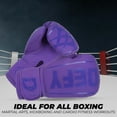 thumbnail image 6 of DEFY Sports Boxing Gloves for Men & Women - MMA Muay Thai Gloves for Punching Heavy Bags, Full Purple, 10oz, 6 of 9