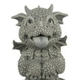 thumbnail image 3 of Ebros Whimsical Garden Dragon Begging For Attention Statue 10.25" H Cute Baby Dragon Panting Faux Stone Resin Finish Figurine, 3 of 5