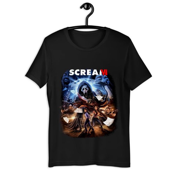 Ghostface Scream Horror Movie Tshirt Heavy Cotton Unisex T-Shirt