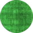 thumbnail image 1 of Ahgly Company Indoor Round Oriental Green Industrial Area Rugs, 6' Round, 1 of 4