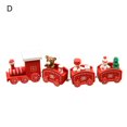 thumbnail image 1 of CNKOO Wooden Christmas Train  Decorative Visual Effect Christmas Decoration Small Train for Living Room, 1 of 11