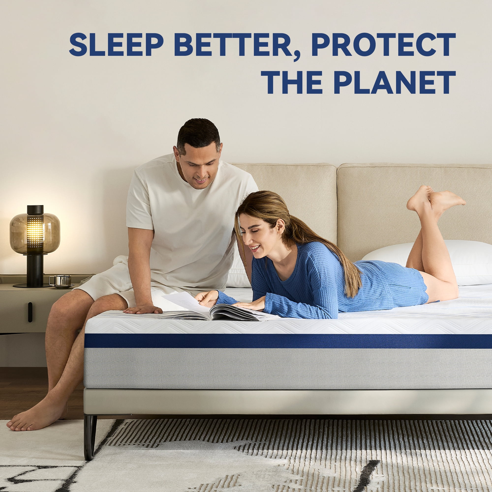 Sailvan Memory Foam Mattress,10 Inch Queen Mattress in a Box, Gel Memory Foam Queen Size Bed Mattress for Medium Firm,Comfort Sleep & Pressure Relief, CertiPUR-US Certified