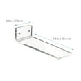 thumbnail image 5 of Toyvian 6-Pack Clear Floating Shoe Racks Wall Mounted Organizer for Shoe Display and Storage, 5 of 8