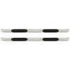 Side Step Bar, Oval 5 Inch Curved End Heavy Duty Side Step Bars, Stainless Steel