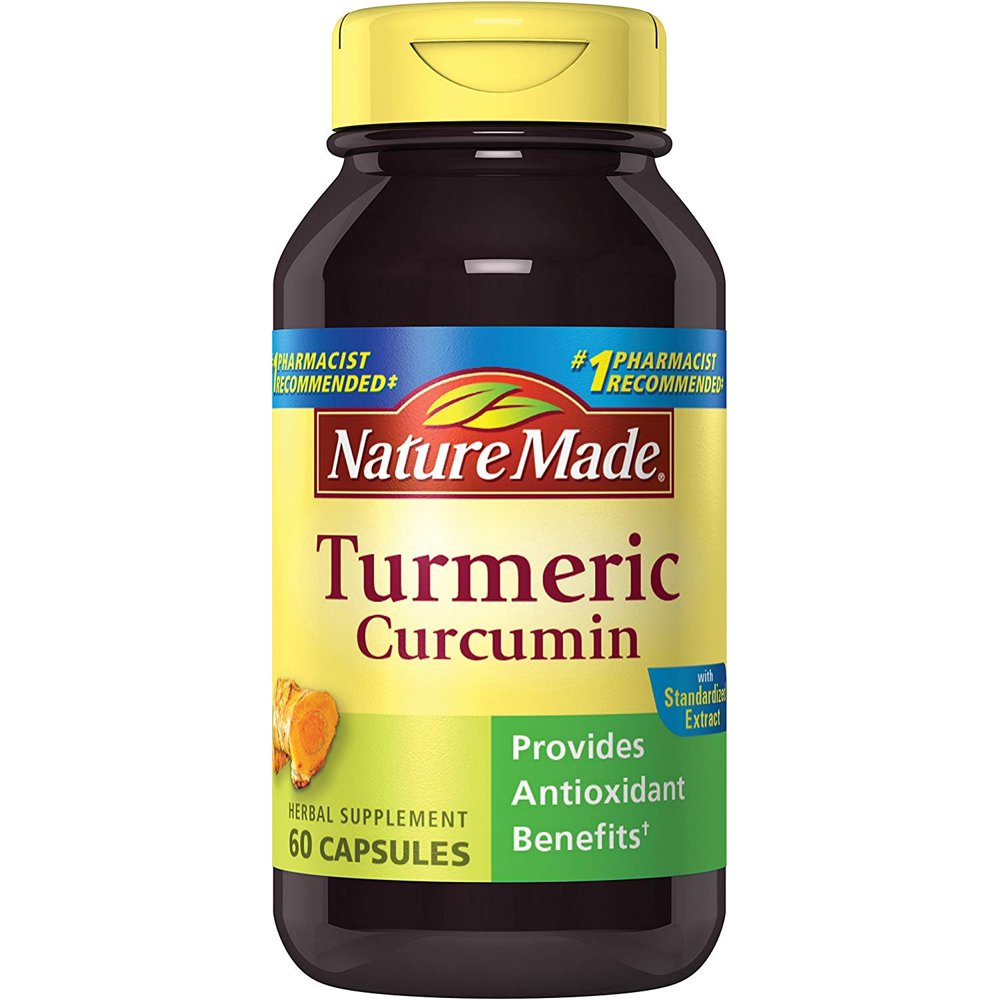 Nature Made Turmeric 500 mg Capsules, 60 Count for Antioxidant Support