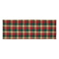thumbnail image 2 of Ashton & Willow Ruby Red Seasonal Decor Reed Cotton Chambray Plaid Rectangle 13x36 Runner, 2 of 3