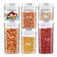 thumbnail image 6 of DENEST 6PCS Food Storage Container Set with Lids Plastic BPA Free Clear White, 6 of 8